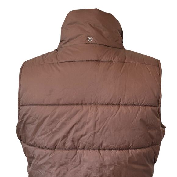 Burton Rancher Puffy Vest Brown Size MEDIUM Full Zip and Snap Front‎ - Picture 5 of 10